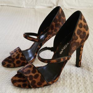 Nine West Leopard Print Heels Size 5.5